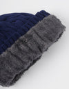 Gorro tejido con estructuras