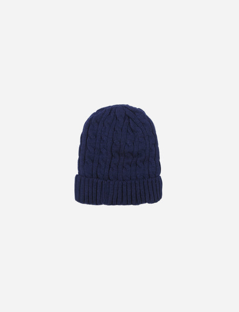 Gorro tejido con estructuras