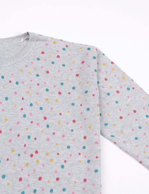 Sweater estampado manga larga
