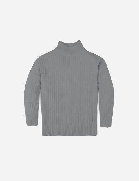 Sweater acanalado media polera
