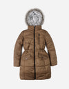 Campera largo medio con capucha