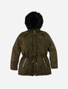Campera con capucha para dama