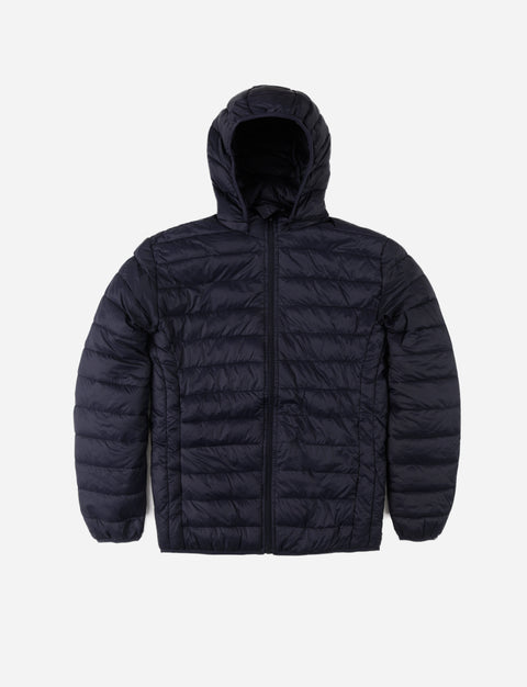 Campera capitoneada con capucha