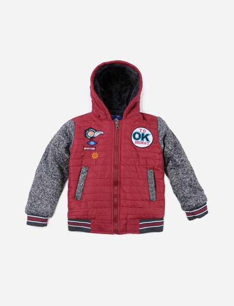 Campera combinada para niño