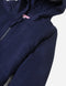 Campera de niña con cierre y capucha