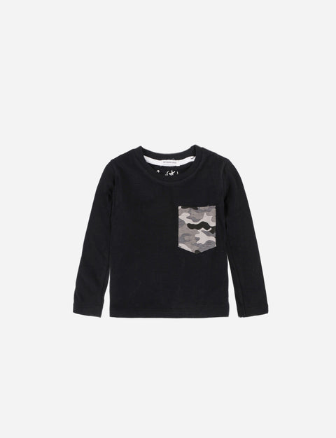 T-shirt manga larga