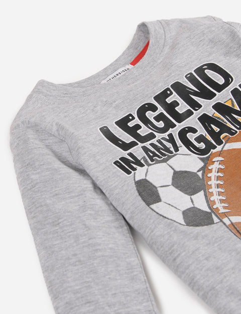 T-shirt manga larga