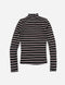 T-shirt manga larga con cuello alto
