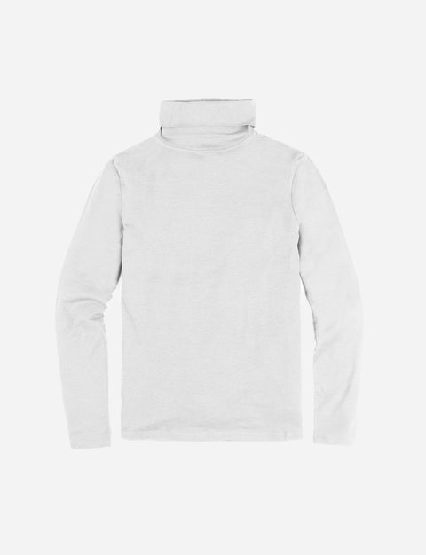 T-shirt manga larga con cuello alto