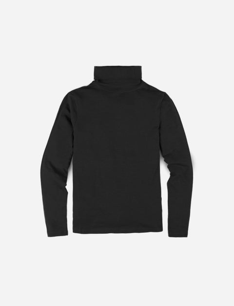 T-shirt manga larga con cuello alto